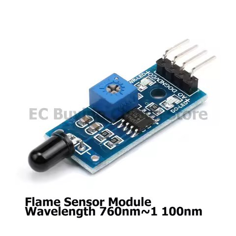5pcs/1pc LM393 comparator Flame Sensor Module Fire Detection Board IR Infrared Receiver Wavelength 7