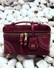 Casey Bag in Burgundy with removable strap by XOTIQUE