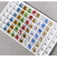 3 multi-colored 6mm Austrian crystal head beads
