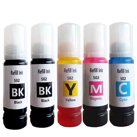 502 T502 Refill Ink Bottles for Epson 502 Ink Refill for L6160 L6161 L6170 ET-4760 ET-4750 ET-3850 E