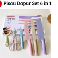 PISAU DAPUR SET ISI 6 / KITCHEN KNIFE SET ISI 6