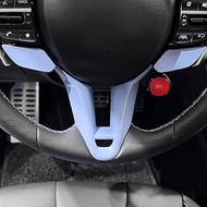 Blue Style Car Steering Wheel Lower Trim Cover Inner Steering Wheel Frame Cover Compatible with Hyun
