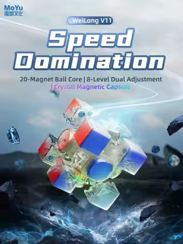 Moyu Weilong WRM V11 20M Maglev Ball-Core UV 3X3 Magnetic Magic Speed Cube Fidget Toys Weilong V11 M