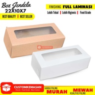22x10x7 Window Box 22x10x7 Roll Cake Box 22x10 Roll Cake Box/ Brownie Box Window Brownies Packaging 
