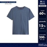 Tommy Hilfiger เสื้อยืด ผู้ชาย รุ่น MW0MW37268 DVI - สีเทา ทรง Regular