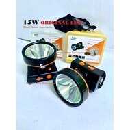LAMPU SULUH TERANG 15W ORIGINALFishing/Hunting/Camping Rechargeable Headlamp Lampu Kepala Terang