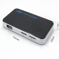 Black USB 3.0 Memory Card Reader Adapter 5Gbps For CF/ SD/ MS/ XD/TF M2 Card