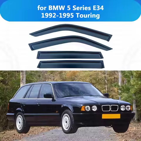 For BMW 5 Series E34 1992-1995 Touring Wind Rain Guard Accessories Outside-Mount Tape On