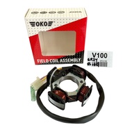 OKO Brand Suzuki V100 V 100 V-100 Fuel Coil Stator Starter Assy Magnet