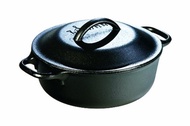 Lodge L2SP3 Pre-Seasoned Cast-Iron Serving Pot， 2-Quart