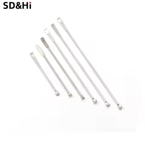 10cm-22cm 6 Styles 304 Stainless Steel Micro Medicine Spoon Spatula Scraper Spoon Laboratory Equipme