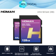 Homan UHS-II SD Card (V90) | Max Read 300 MB/s | 8K RAW | NYTRO BOOST