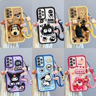 Casing Samsung A52 A52S A32 patung pelekat comel phone casing