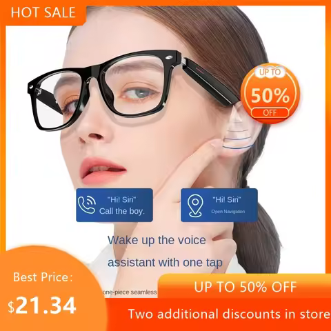 Echowear Smart AI Translation Bluetooth Real-time Translation Over 100 Languages Listening To Music 