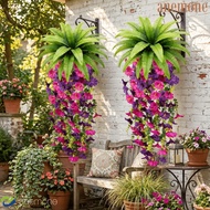 ANEMONE Fake Fern Hanging Plants, Lush Leaves Realistic Artificial Morning Glory Vine, DIY Real Touc