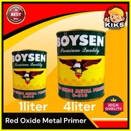 ☩ ◶ ✌ Boysen Primer Red Oxide Metal 1Liter and 4Liters [Boysen Products]