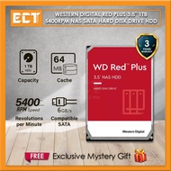 Western Digital WD Red Plus 3.5" 1TB 2TB 3TB 4TB 6TB 8TB 10TB 12TB 14TB 5400RPM NAS SATA Hard Disk D