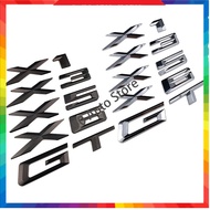 ‍ Modified Digital Alphabet Black and Silver GT X1 X3 X5 X6 ABS Plastic Car Rear Sticker for BMW E63