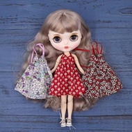 12" Blythe Doll ob24 Clothes Sexy Floral Print Slip Dress Azone Licca
