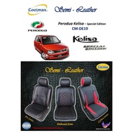 Coolmax - Semi Leather : Perodua Kelisa - Special Edition ( Car Seat Cover full-set / Sarung Kusyen 