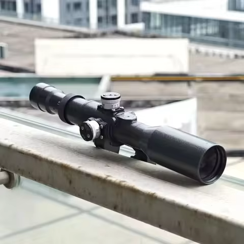 SVD 4-12X42 Side-mounted Hunting Scope with Illuminated IR (FFP) Reticle Lights