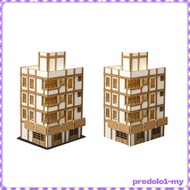 [PredolodbMY] 1:144 Scale Architecture Building Model Kit City Building Collection Ornaments Residen