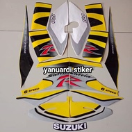 Striping sticker list satria r 120 black yellow 2002 satria 120 r satria