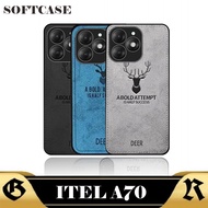 ITEL A70 Case Cover DEER Motif Canvas