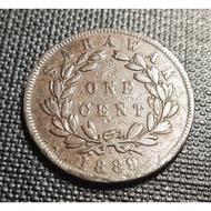 Sarawak Brooke Era - Rajah Charles Brooke Coin 1 Cent Year 1889