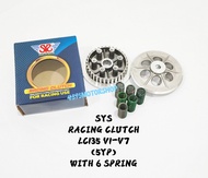SYS RACING CLUTCH WITH 6 SPRING LC135 LC 135 4S 5S 55D 55C 5YP ES 2S4 2S42 5 5 CLUTCH PALTE HYPER CL