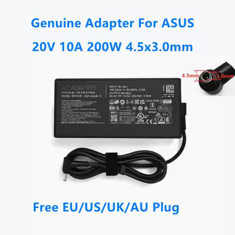 Genuine 20.0V 10.0A 200.0W 4.5x3.0mm 4.5mm Plug ADP-200JB H A20-200P1A Power Supply AC Adapter For A