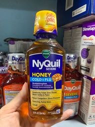 Siro Vicks NyQuil Cold & Flu Severe 354ML ( tương tự  DayQuil )