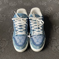 01544 lv藍色牛仔trainer，41碼無盒，成色近新磨損小，鞋底满星