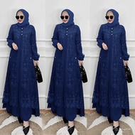 Hayya Brocade Dress ML XL XXL XXXL Brocade Dress Hayya Luxury Party Dress Crinkle Brocade Dress Late