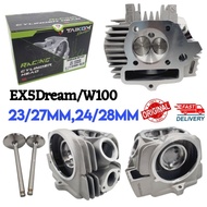 TAIKOM RACING HEAD EX5 DREAM 23/27MM 24/28MM RACING CYLINDER HEAD WITH VALVE