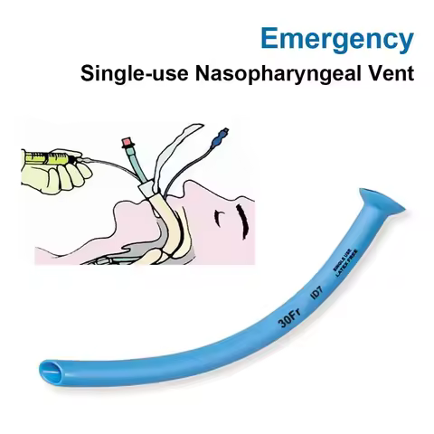 1Pc 5X0.38CM Nasopharyngeal (Nasal) Airway NPA with Lubrican Nasopharyngeal Airway 30FR