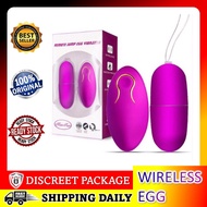 Silence Wireless Vibrate Egg Jump Egg With Remote Control Masturbation Alat Seks Perempuan - Multi S