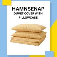 IKEA HAMNSENAP Duvet Covet With Pillowcases