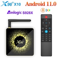 X96 X10 S928X 8K Ultra HD Smart TV Box Android 11.0 4GB/8GB RAM 32GB/64GB ROM 2.4G/5G WiFi6 1000M BT