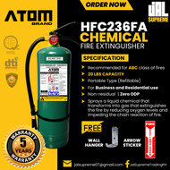 Fire Extinguisher - 20 Lbs. HFC236fa Chemical (Green) Portable Type