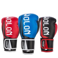 Wolon 10OZ Adult Boxing Gloves MMA Muay Thai Mitts Full Fingers Sanda Martial Arts Fight Bag Punch T