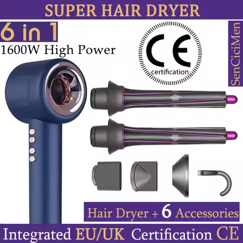 220V 1600W Super Hair Dryer Leafless Hair dryer Personal Hair Care Styling Negative Ion Tool Constan