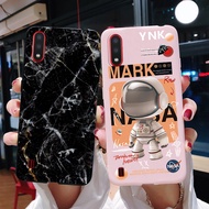 เคส A01 Samsung Galaxy SM-A015F สีดำซิลิโคนหินอ่อนนักบินอวกาศสำหรับ Samsung ผ้าหุ้มหลังทาสี A01