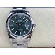 VSF Date_just 41 126334 Green Dial SS 904L Oyster/Jubilee Strap Swiss 3235