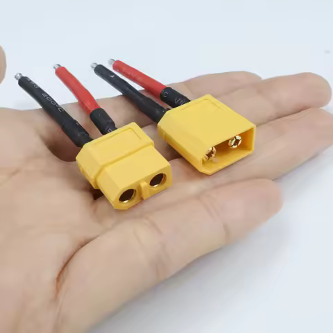 1/3/6 Pairs XT60 Male/Female Connectors with 12AWG Silicone Wire, Suitable for RC LiPo Battery Cable