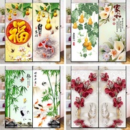 Frosted Glass Sticker Chinese Latest Style Anti-glare Bathroom Sliding Door Waterproof Translucent O