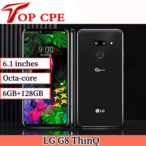 Original LG G8 ThinQ G820UM G820N 6.1 inch 4G NFC Face ID 6GB+128GB 12MP+16MP+8MP Snapdragon 855 Oct