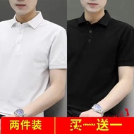 Hot Sale 2023 New Summer Short Sleeve polo Shirt Men's Youth Solid Color Casual Fashion Business Lapel Short Sleeve T Men's T-shirt High Quality Fashionable