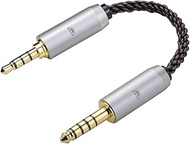 okcsc 4.4MM Male to 3.5MM Pro Male Ultra Short Hifil Male to Male AUX Audio Cable OFC Pair Recording