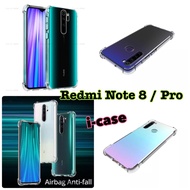 Redmi Note 8 case clear premium Crack - casing cover redmi note 8 Pro